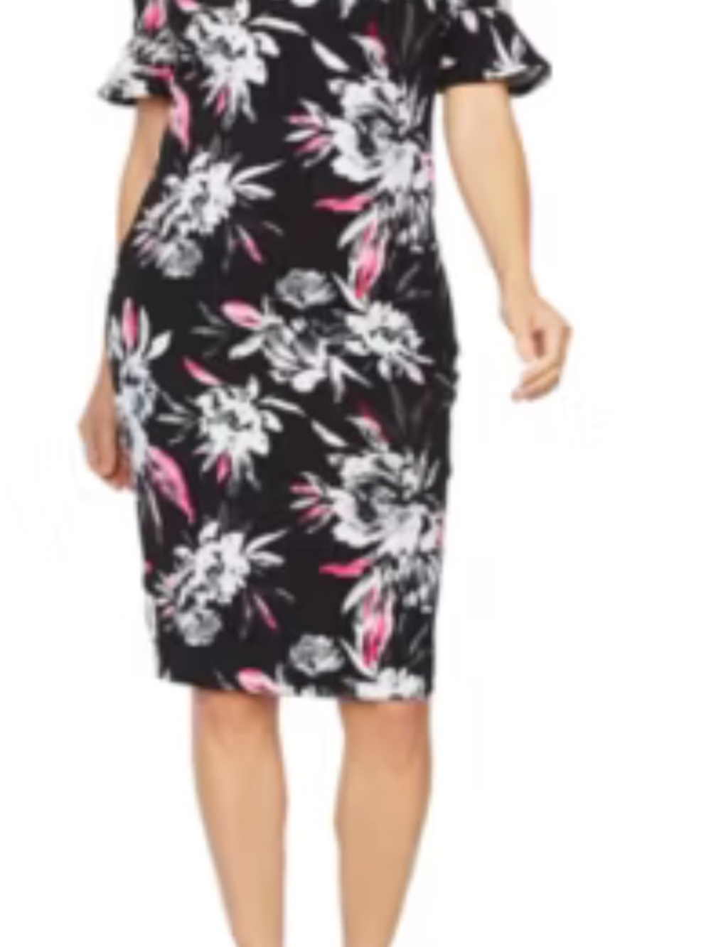 Premier Amour off-the-shoulder sheath dress